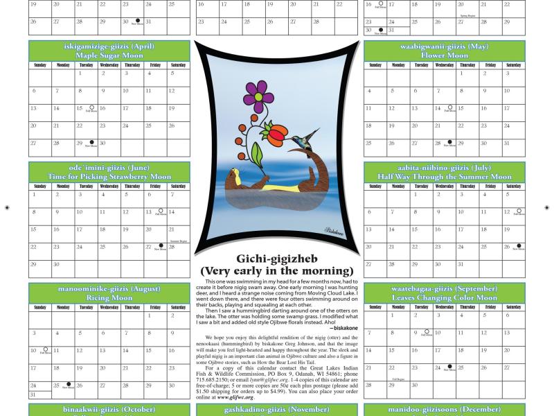 2014 Phenology Calendar Cover