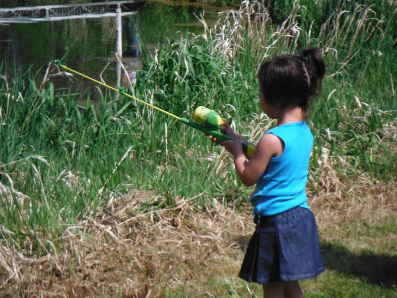 child fishing hook and line