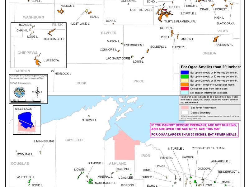 Bad River Mercury Map