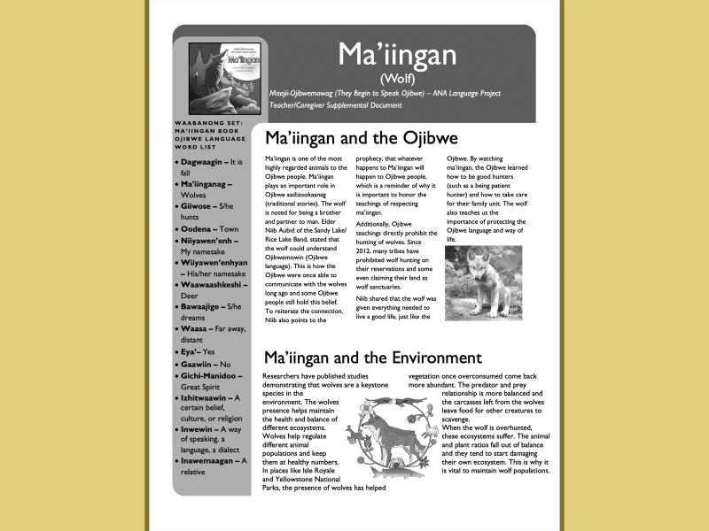 Waabanong Supplemental cover