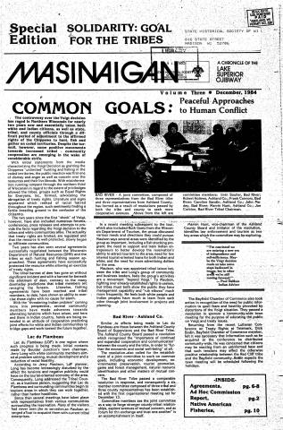1984 December Mazina'igan Cover