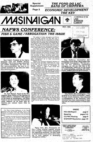 1985 May Mazina'igan Cover