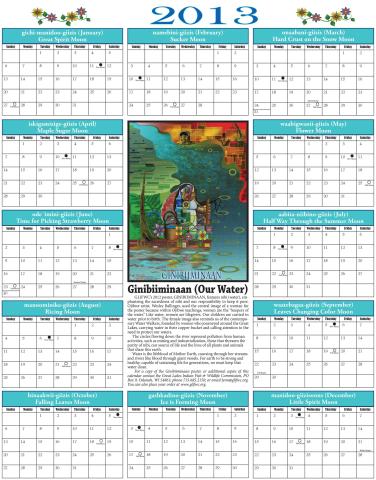 2013 Phenology Calendar Cover