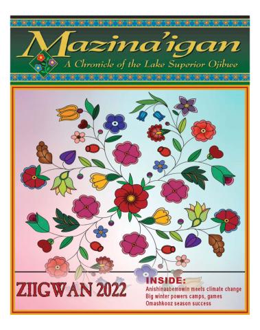 2022 Ziigwan (Spring) Mazina'igan Cover