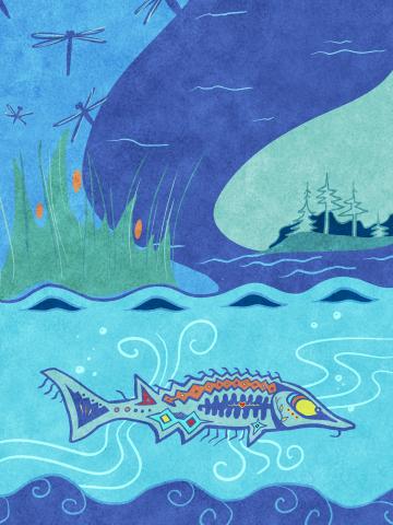 Sturgeon artwork