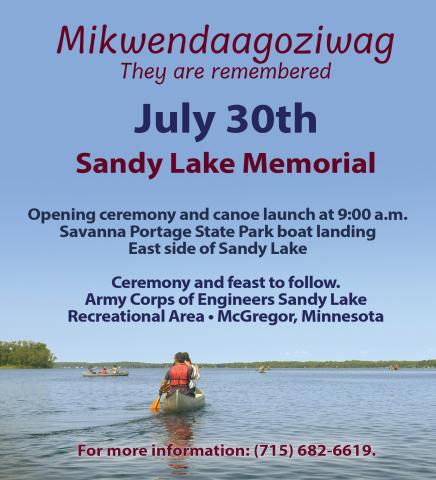 sandy lake 2025 flyer