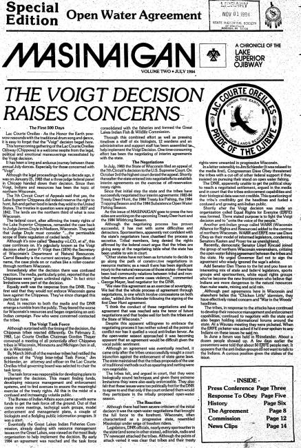 1984 July Mazina'igan Cover