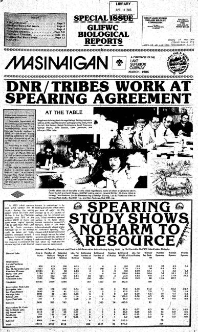 1986 March Mazina'igan Cover