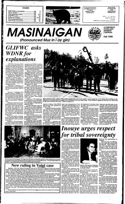 1990 Dagwaagin (Fall) Mazina'igan Cover