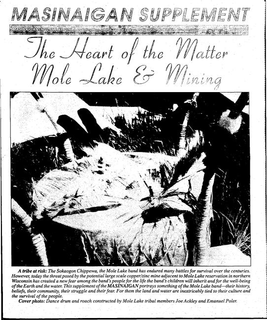 1994 Dagwaagin (Fall) Supplement Mazina'igan Cover