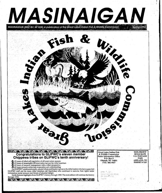 1994 Ziigwan (Spring) Mazina'igan Cover