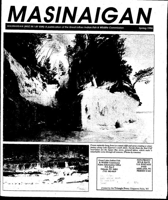 1996 Ziigwan (Spring) Mazina'igan Cover