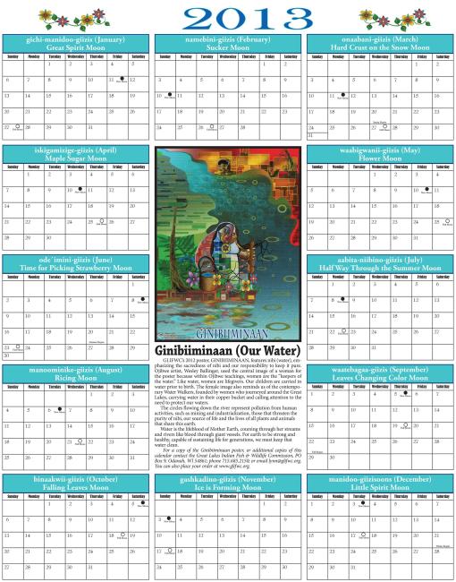 2013 Phenology Calendar Cover