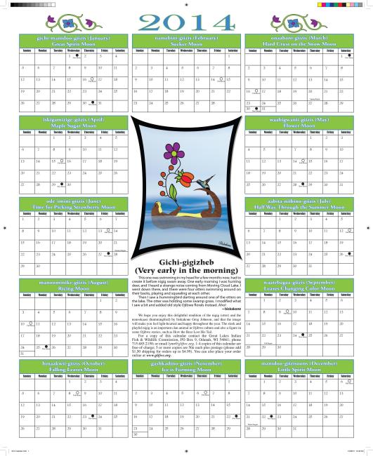 2014 Phenology Calendar Cover