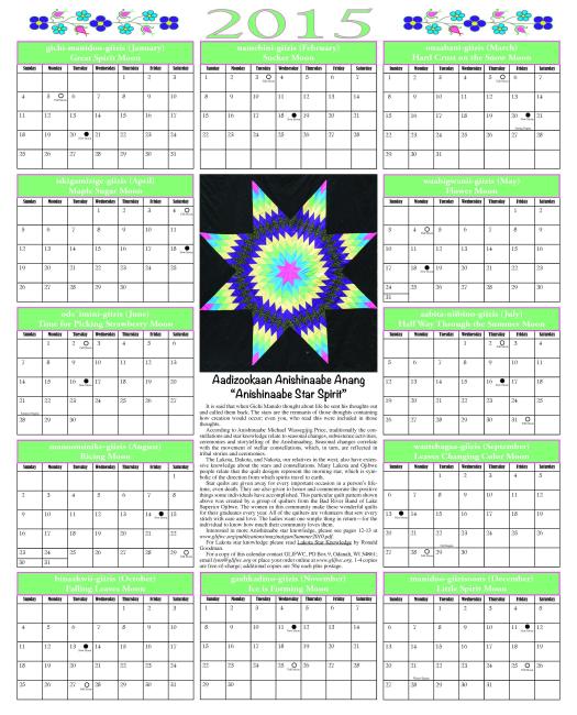 2015 Phenology Calendar Cover