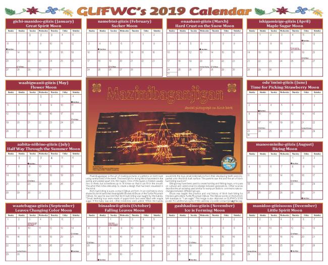 2019 Phenology Calendar Cover