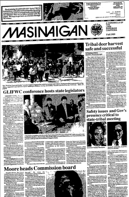 1989 Fall Mazina'igan Cover