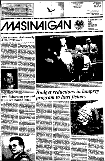 1989 January Mazina'igan Cover