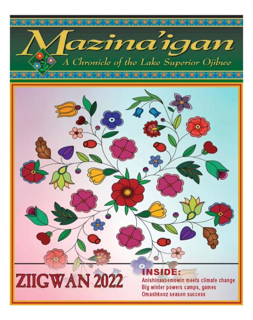 2022 Ziigwan (Spring) Mazina'igan Cover