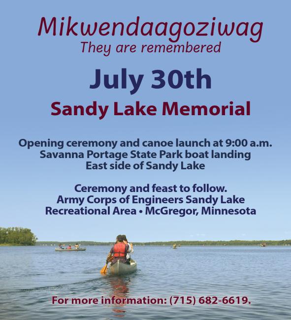 sandy lake 2025 flyer