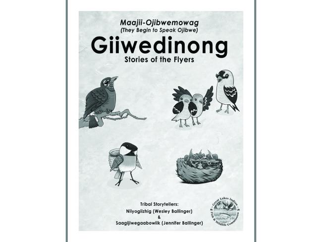Giiwedinong coloring book cover